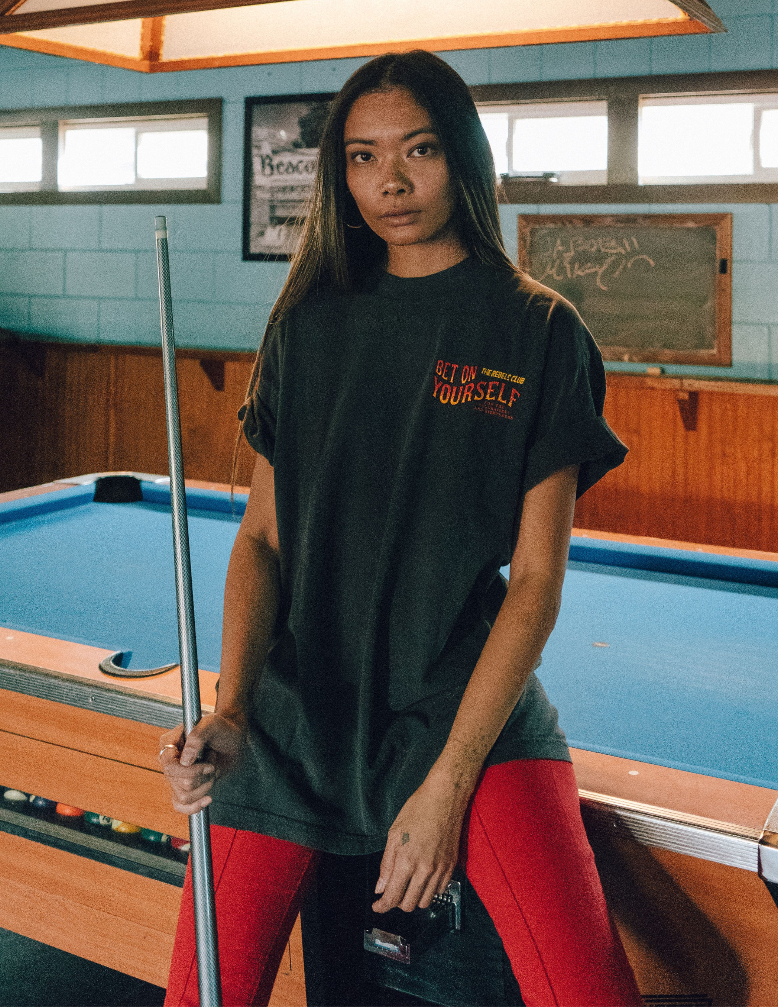 Washed Black Bet On Yourself Tee for wholesale on Faire7