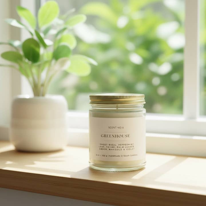 Sojalys 9 oz., luksuslys med guldlåg for engroshandel hos London James Candle Co