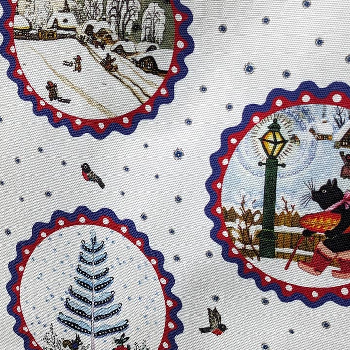 Kapelki Art - Wholesale Tea Towel - Christmas organic cotton kitchen towel. Winter Tales2