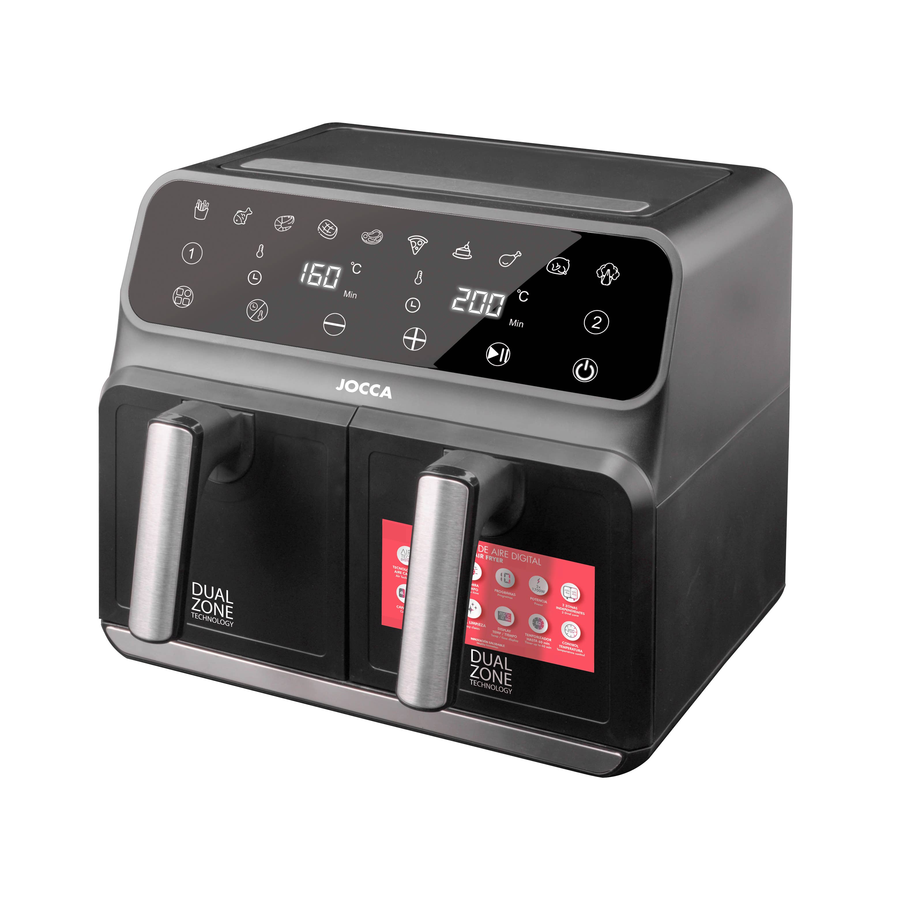 JOCCA - Wholesale Kitchen Appliance - Dual Digital Air Fryer 4L + 4L7