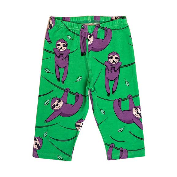 BIKER SHORTS GREEN SLOTH for wholesale by Mullido