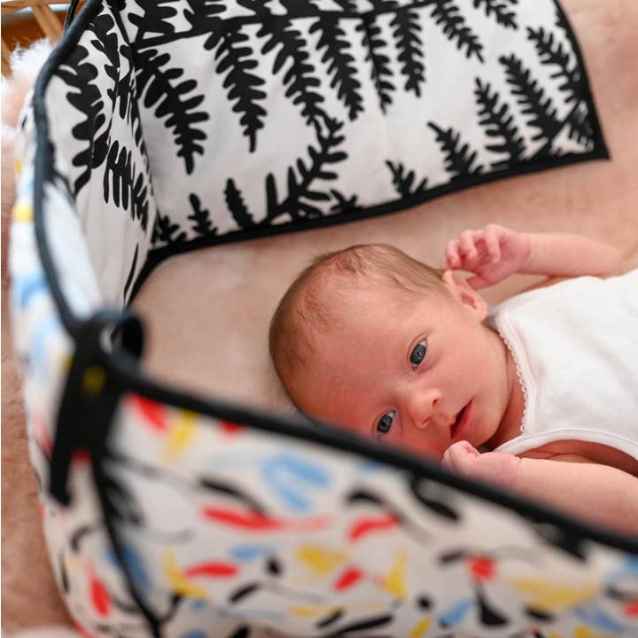 PLANT PRINT SENSORY STRIP - reversible newborn to 4 months and 5+ months for wholesale by Etta Loves UK