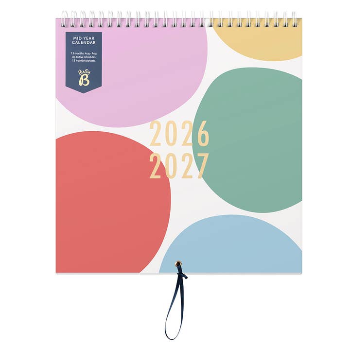 Calendario di metà anno 2026/27 - Design degli spot - Fino a 5 programmazioni per la vendita all'ingrosso da parte di Busy B