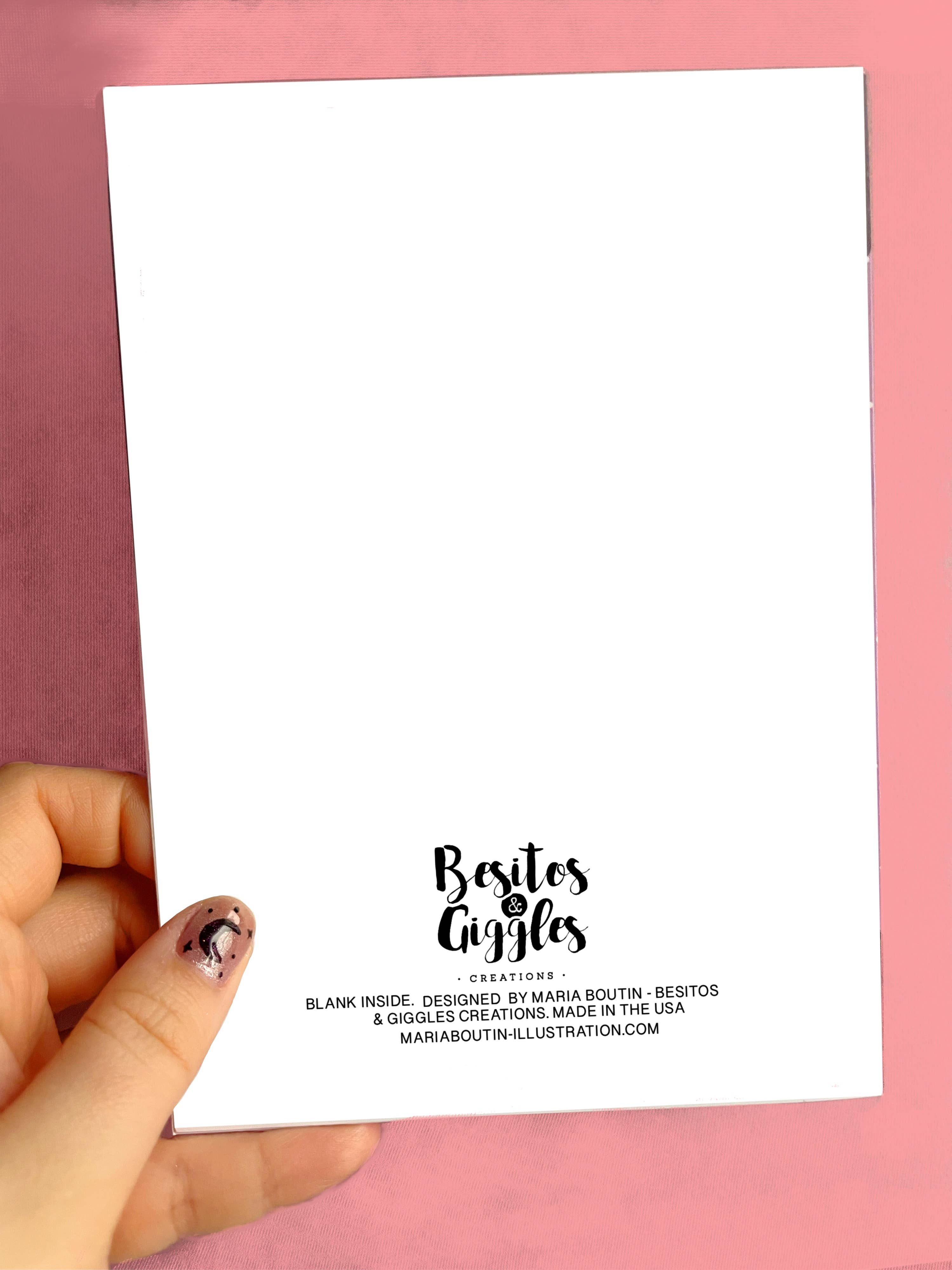 Besitos & Giggles Creations - Wholesale Season's Greetings Card - Blessed Yule witchy greeting card1