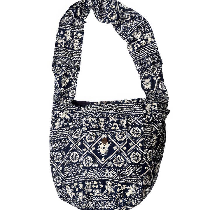 Grateful Dead Dancing Bear Peddler Bag for wholesale by Gypsy Rose