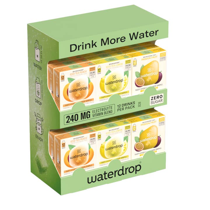 waterdrop® - Wholesale Beverage Mix - 30 Count Microdrink Countertop Display