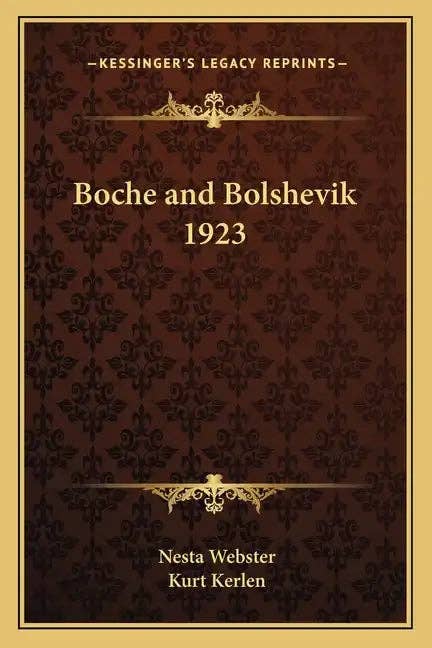 Books by splitShops - Wholesale Book - Adult - Boche and Bolshevik 1923 - Paperback0
