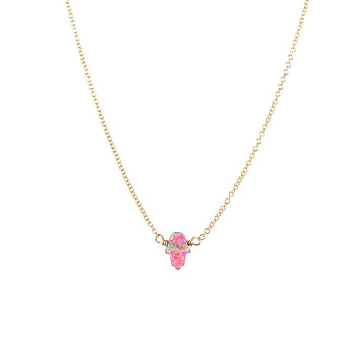 Kleine Opalkette „HAMSA“ für den Großhandel von bara boheme