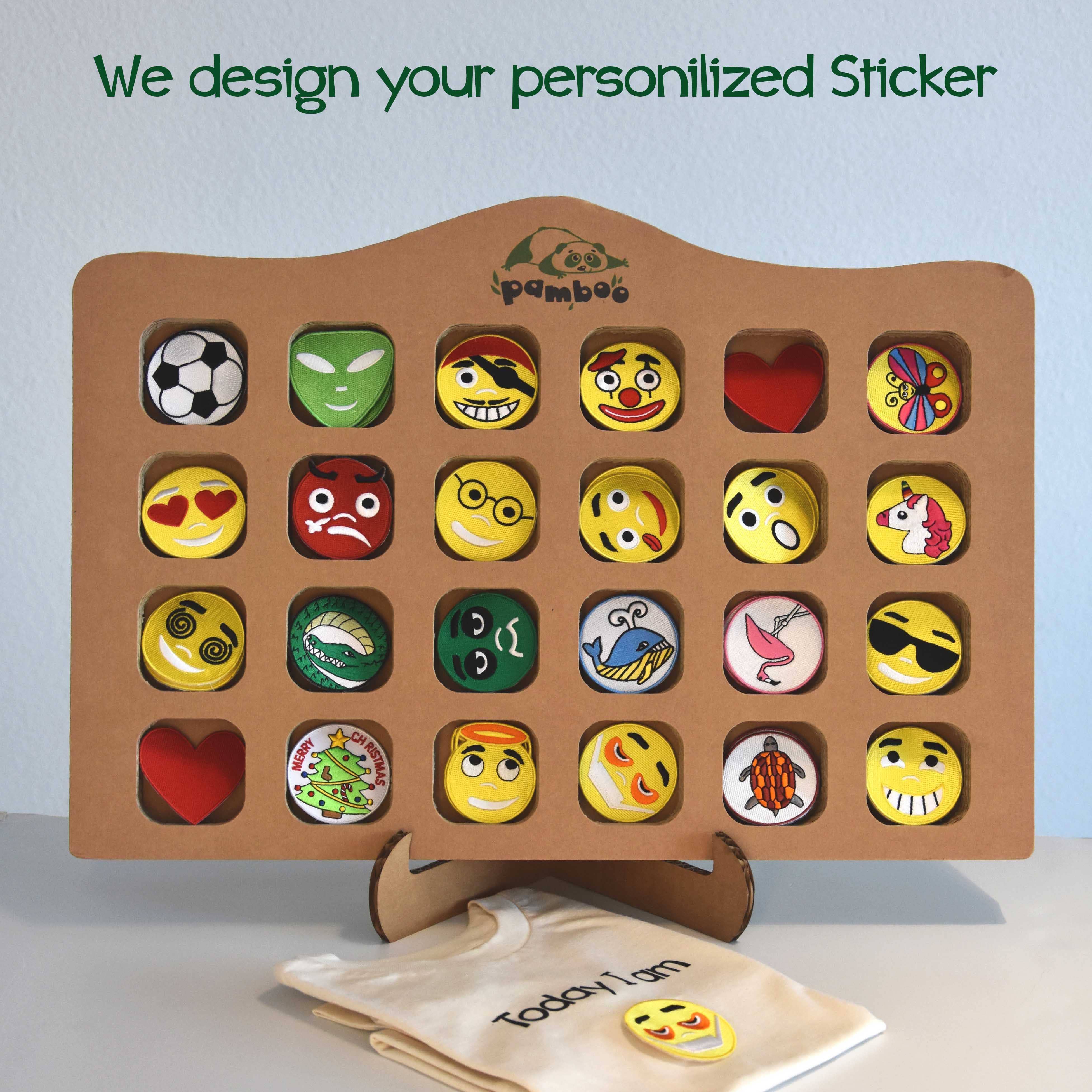 Pamboo - Wholesale Denim Jacket - Kids - Children's denim jacket with 5 emojis7