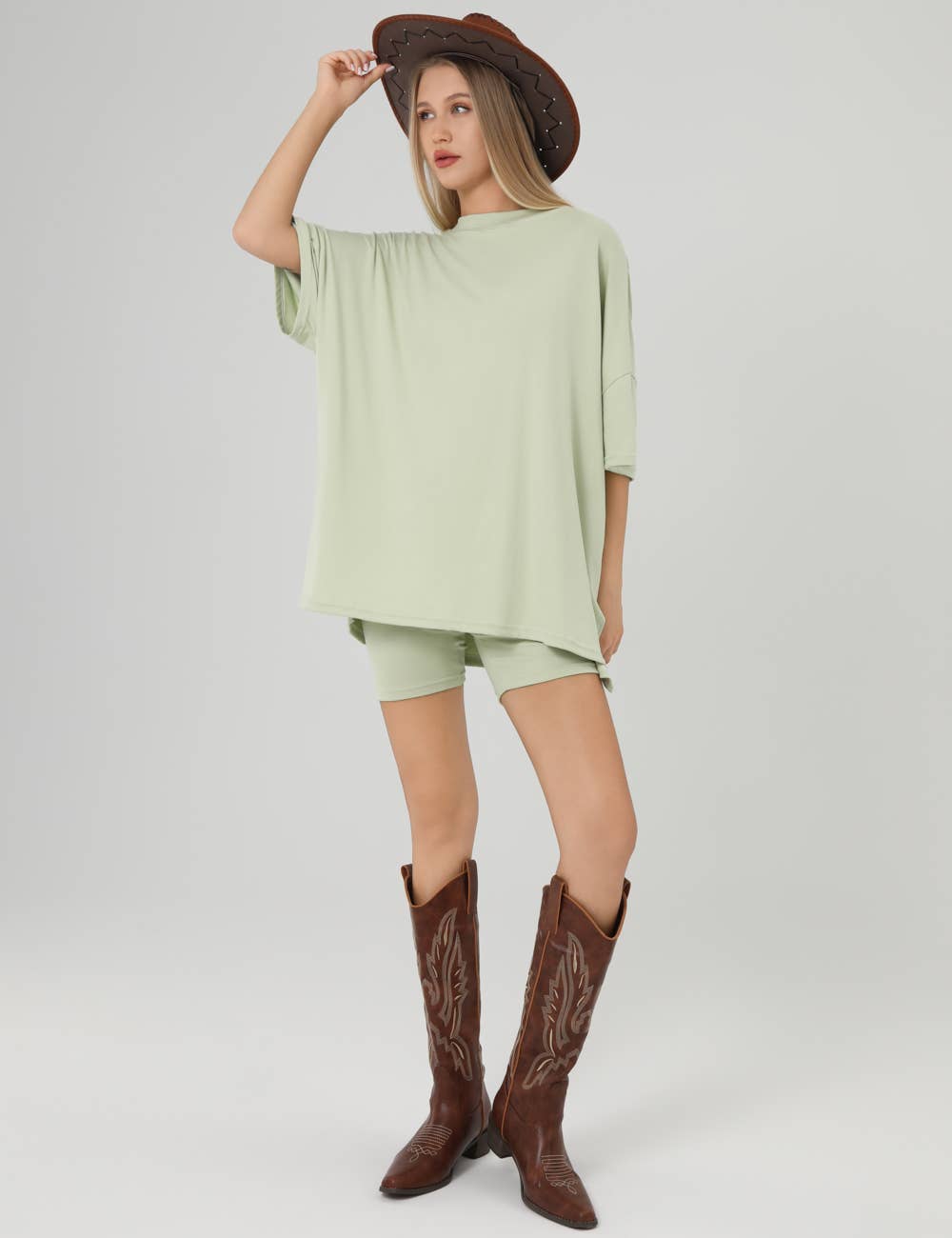 Sweetkama - Wholesale Lounge Set - Women's - Ladies Loose Top and Shorts 2PCS Casual Tee Set SKST2312959