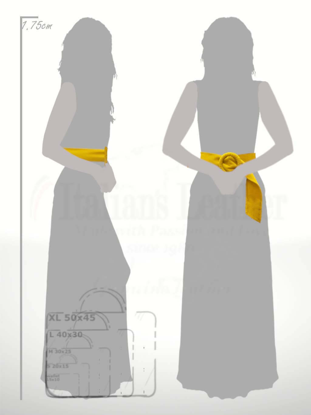 ITALIAN'S LEATHER – wholesale Bälte - Dam – Nivea bälte i mockaläder12