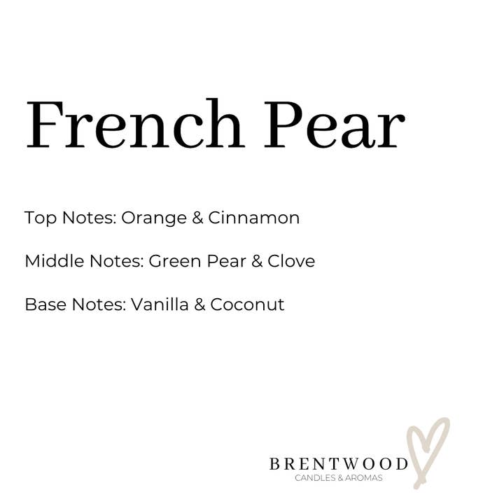 Brentwood Collective - Wholesale Jar/Filled Candle - French Pear | Candle