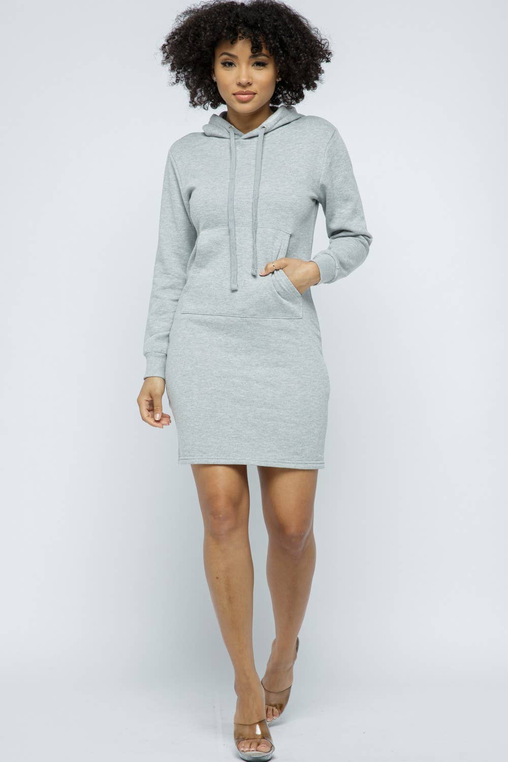 Boswell - Wholesale Dress - Women's - Heavy Fleece Hooded Dress10