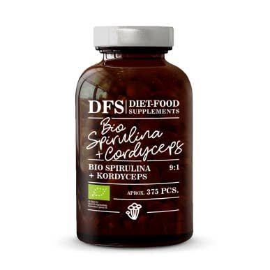 Bio Spirulina com Cordyceps 150 g - aprox. 375 comprimidos por atacado de Diet Food
