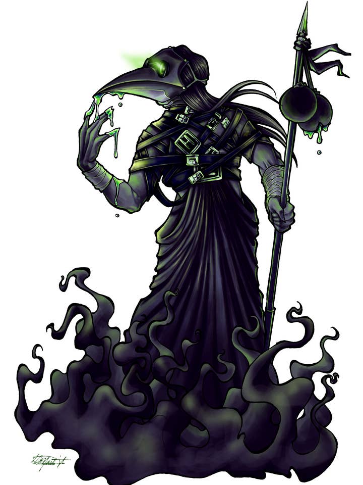 5" Sticker: And Then the Shadow: Plague Doctor - Vinyl for wholesale by Indi Martin Art