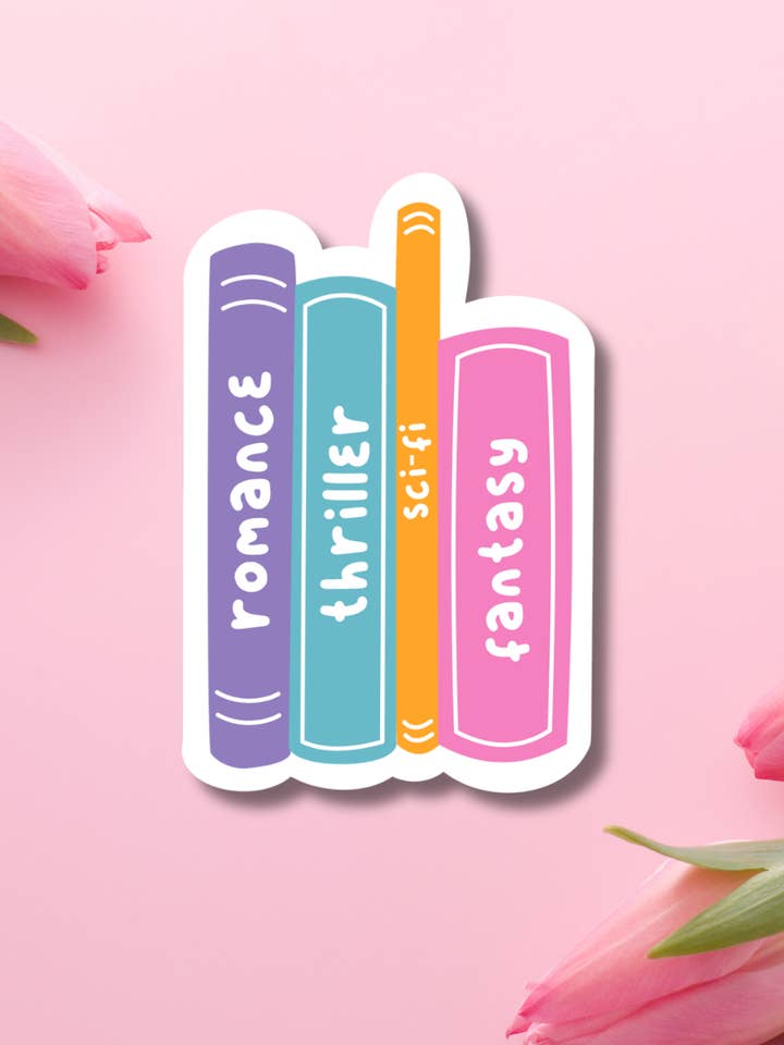 Autocollant Vinyle Genre de Livre pour la vente par Hikaru Tara Art Arst & Craft Gift Shop