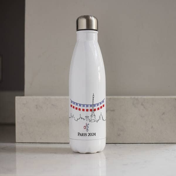 Bouteille d'eau des Jeux Olympiques de Paris 2024 pour la vente par BETTIE CONFETTI