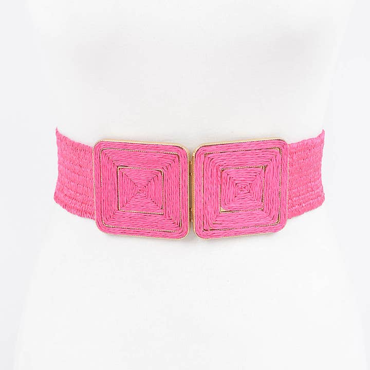 Faux Straw Two Buckle Elastic Belt and other Purchase Wholesale raffia belt. Free Returns & Net 60 Terms on Faire trending on Faire.