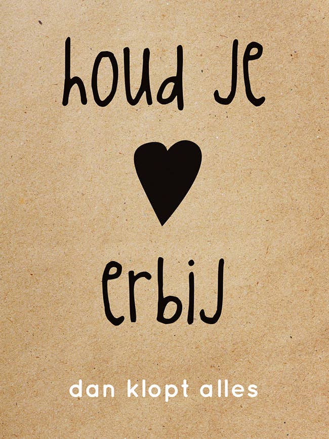 Cartolina A2: tieni il cuore all'erta e tutto batterà per la vendita all'ingrosso da parte di Zinvol.nu