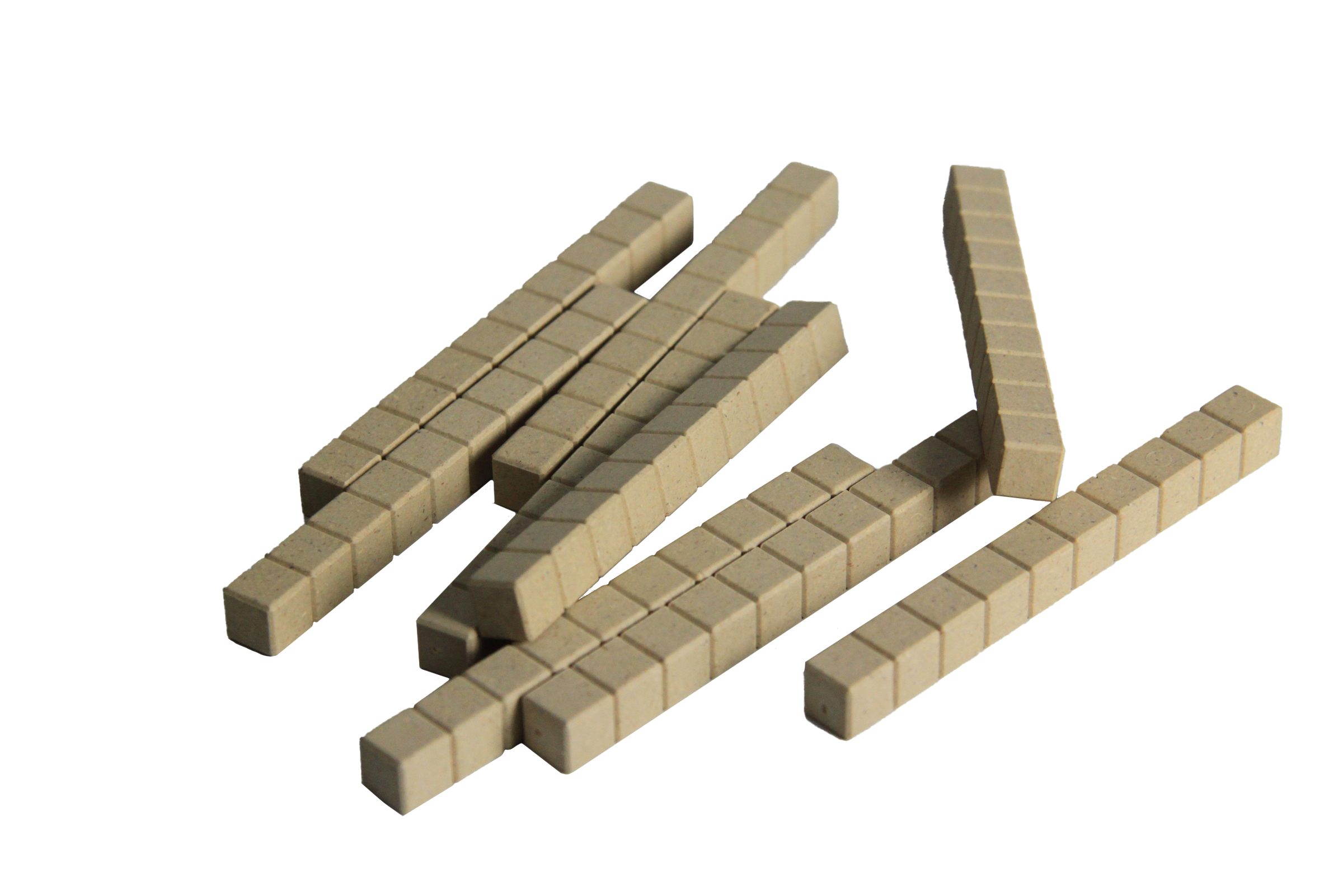 Dienes ten-bars natural colored (10 pieces) | Decimal calculations for wholesale on Faire0