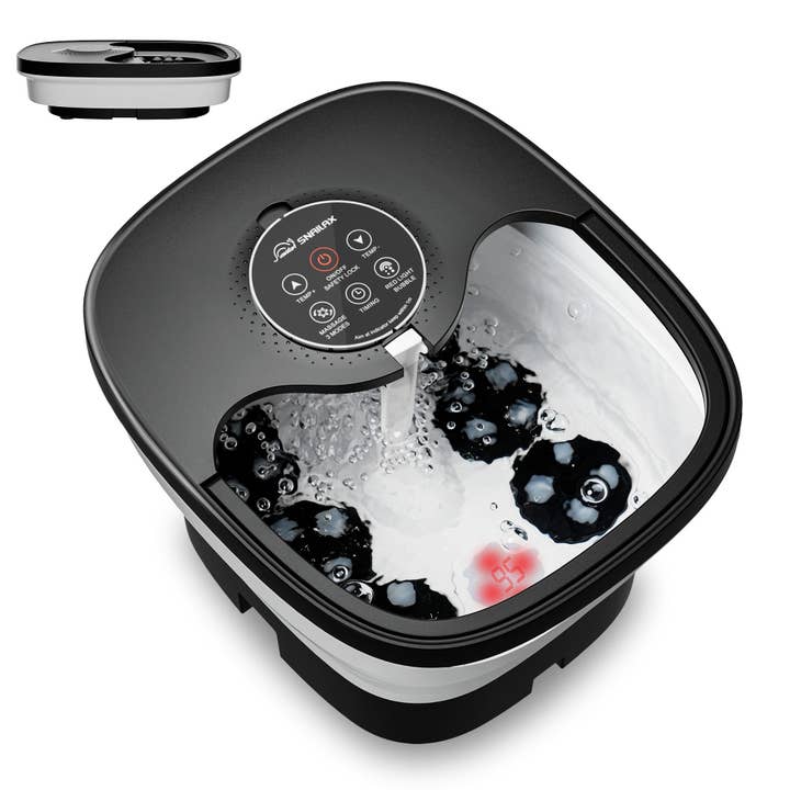 Snailax Foot Spa Bath Massager with Remote Control & Shiatsu Massage Rollers for wholesale by SNAILAX