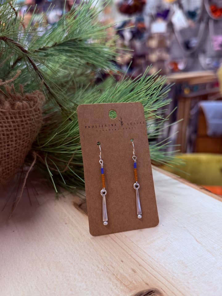 Brincos Pendentes Coloridos de Contas Boho Dul por atacado de Frolicking Leaves