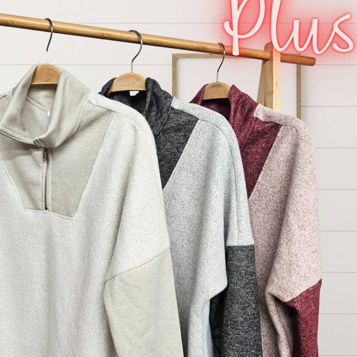 Color block half zip pull over 7035-plus and other Purchase Wholesale zip hoodies. Free Returns & Net 60 Terms on Faire trending on Faire.