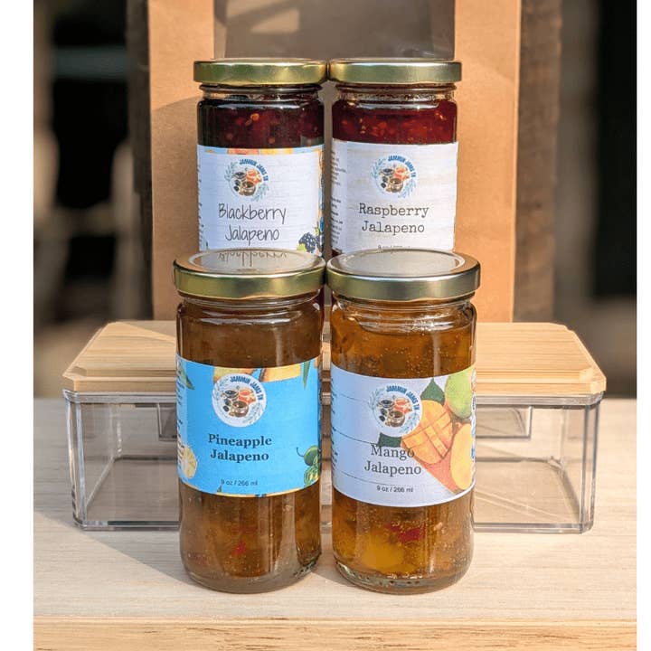4 Pack - 4 Jalapeno Jams for wholesale by Jammin Jams TN LLC