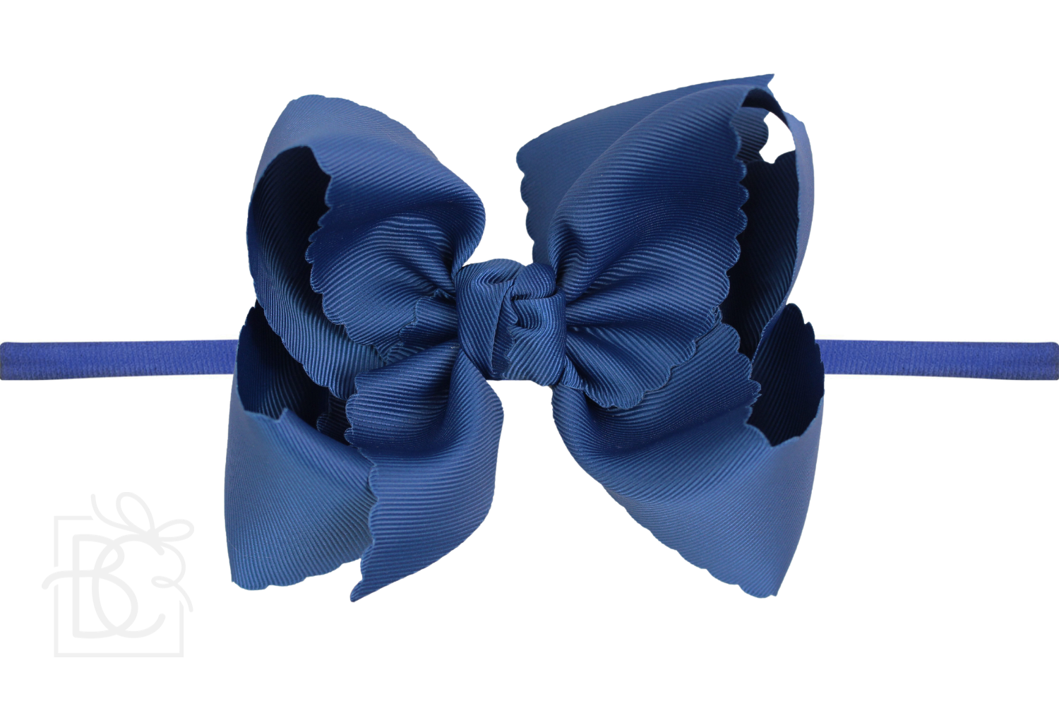 Beyond Creations, LLC - Venta al por mayor Cinta para el pelo - Niños - DIADEMA TIPO PANTIMEDIAS DE NAILON DE 1/4 PULGADAS CON LAZO EN EL BORDE FESTONEADO36