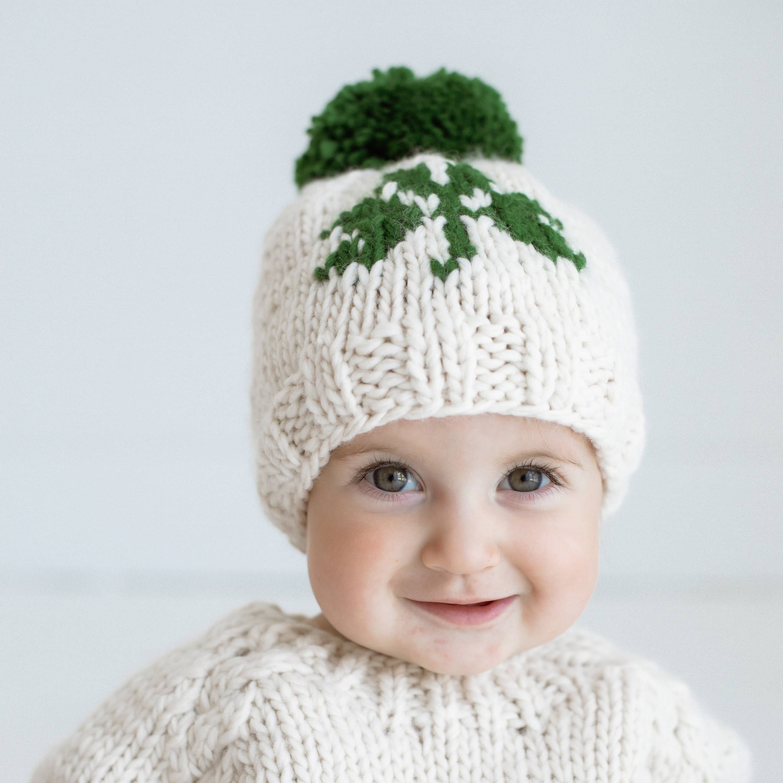 Huggalugs – wholesale Beanie – Kids – Shamrock St. Patrick's Day Hand Knit Beanie Hat Baby & Kids1