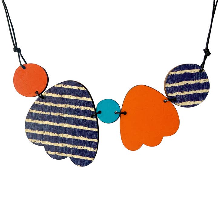 Tulip træ 5 stykke erklæring halskæde for engroshandel hos Scoops Design