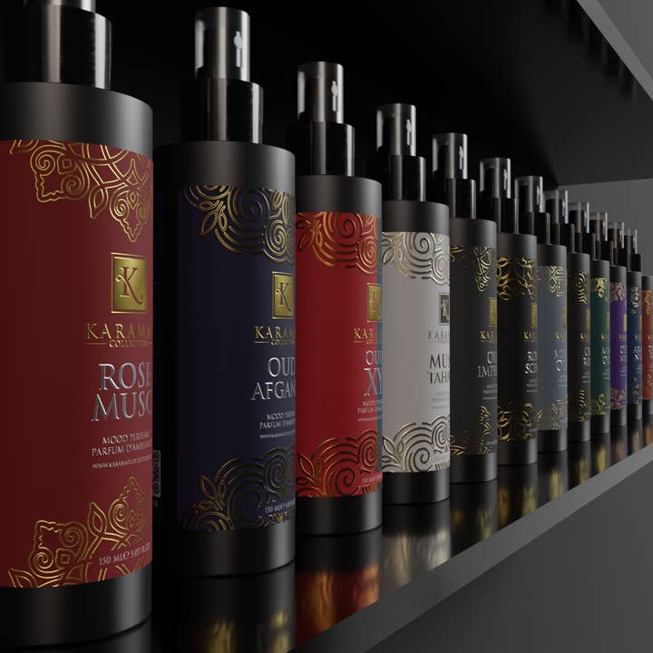 MAISON KARAMAT - Vente Vaporisateurs d'ambiance et de linge - Sprays d’Ambiance 150ml – Format Compact Voiture & Textile