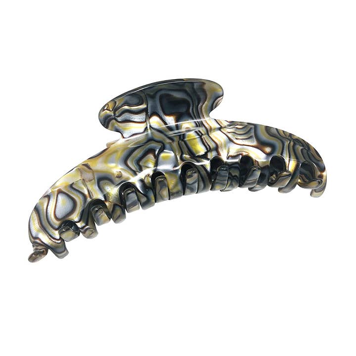 Parcelona - Wholesale Hair Clip - Women's - French Amie Contour Large 4 ¾” Celluloid Handmade Jaw Hair Claw Clip for Women34