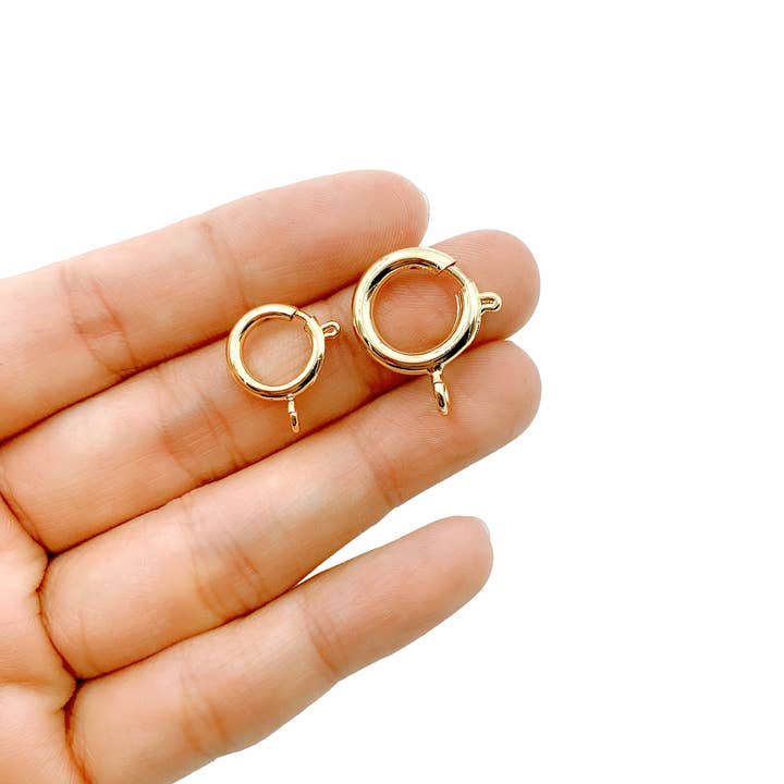 Beads Creation - Wholesale Clasp - Dainty Gold-Filled Spring Ring Jewelry Clasp