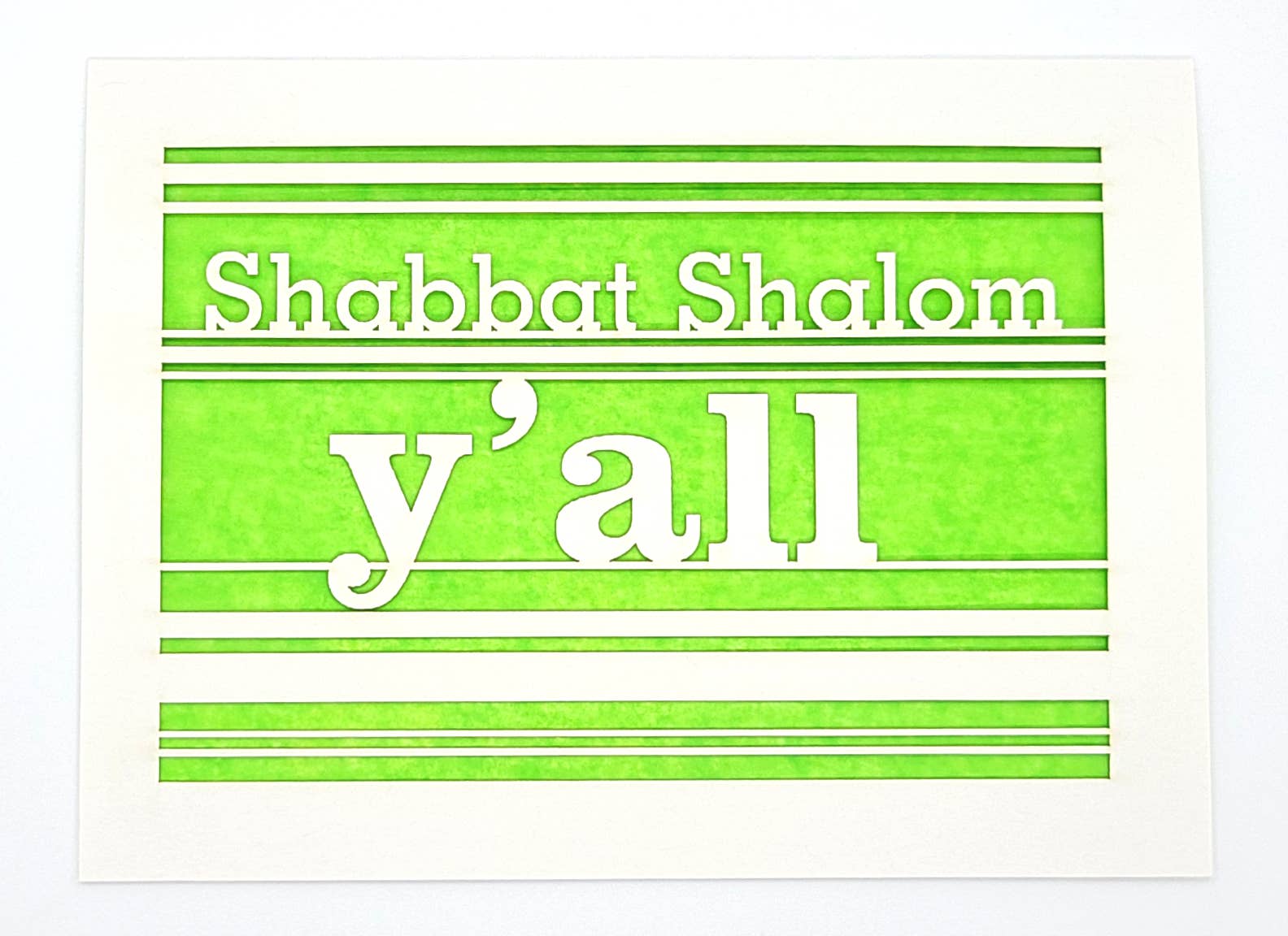 two hermanas - Wholesale Everyday Greeting Card - Shabbat Shalom Y'All Everyday Greeting Card3
