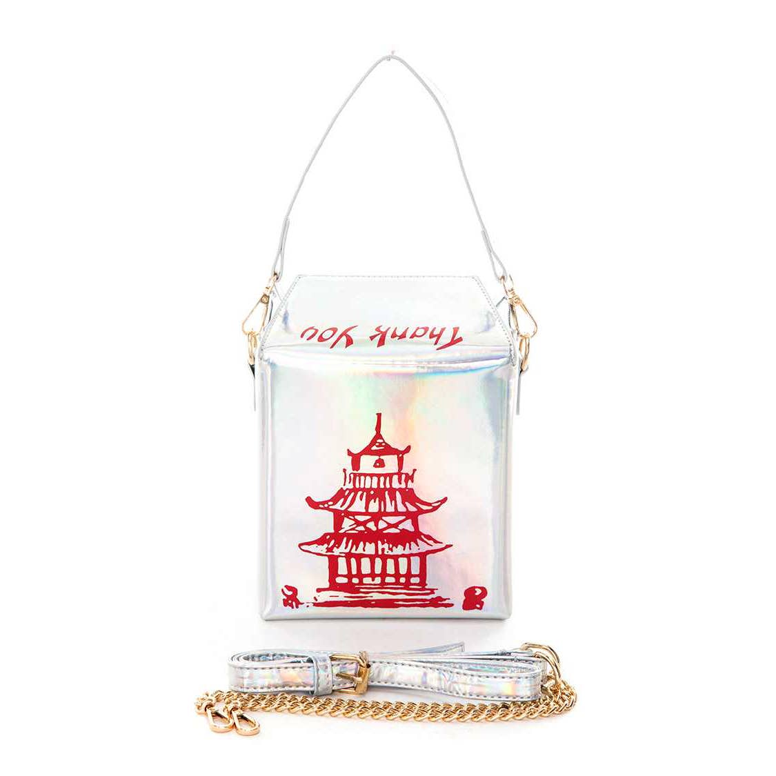 Artini Accessories - Wholesale Clutch bag – women's - Holographic Iconic Chinese Take Out Box Clutch4