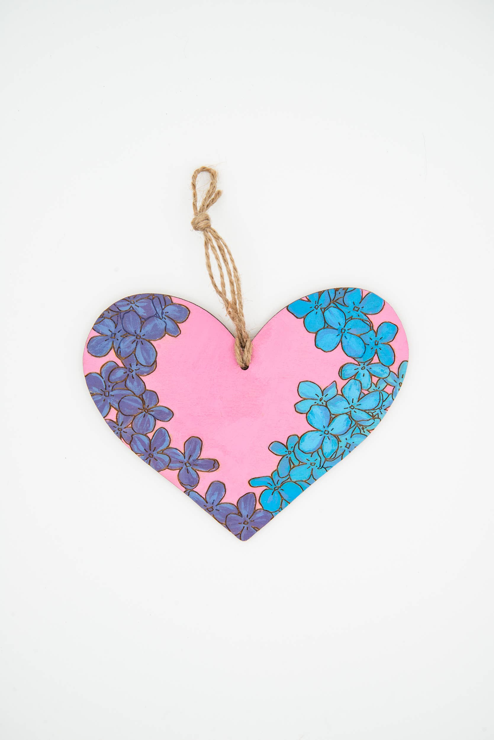 Jennifer Schiano Studio - Wholesale DIY Craft Kit - Paint Your Own Kit: Floral Heart Hangers10