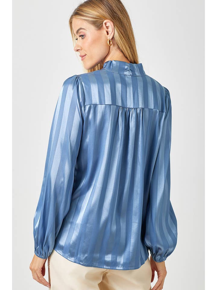 Mystree - Wholesale Blouse - Women's - 60325 Flowy Striped Blouse5