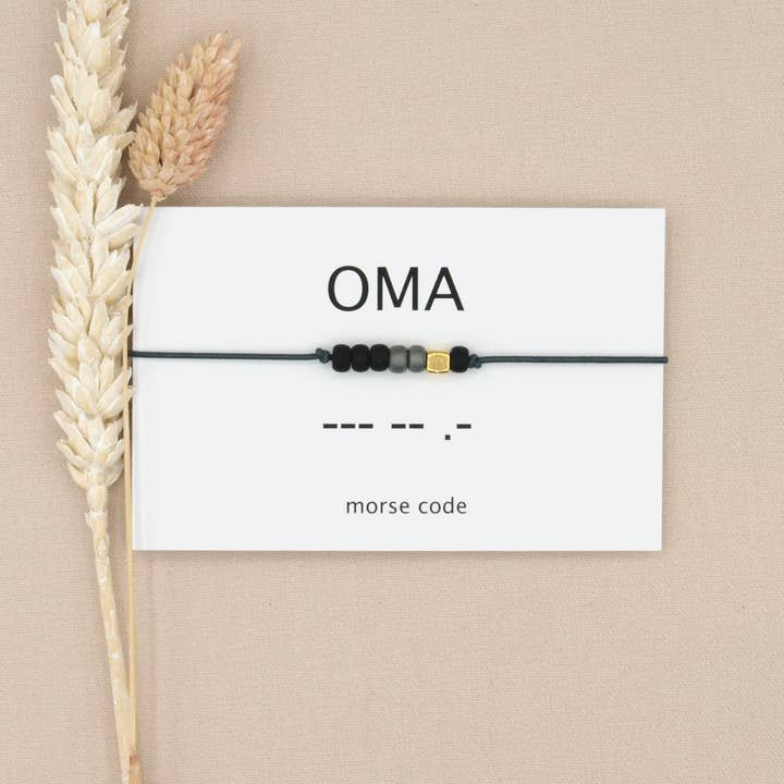Morse code armband Oma (zilver,rosé goud,goud) for wholesale by by Indah