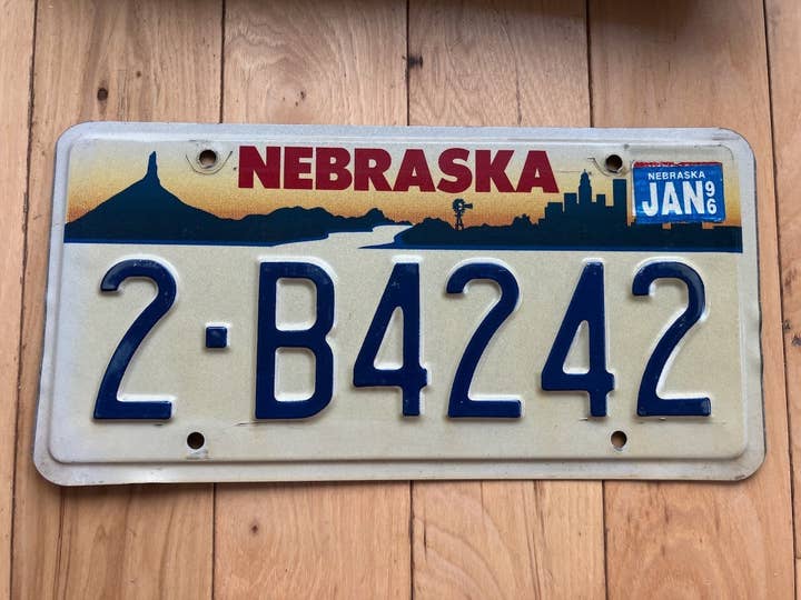 1996 Nebraska Kentekenplaat voor wholesale door RusticPlates