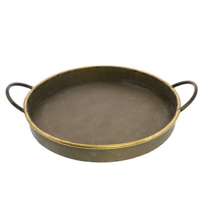 HomArt - Wholesale Decorative Tray - Archer Galvanized Trays, Round - Set of 3