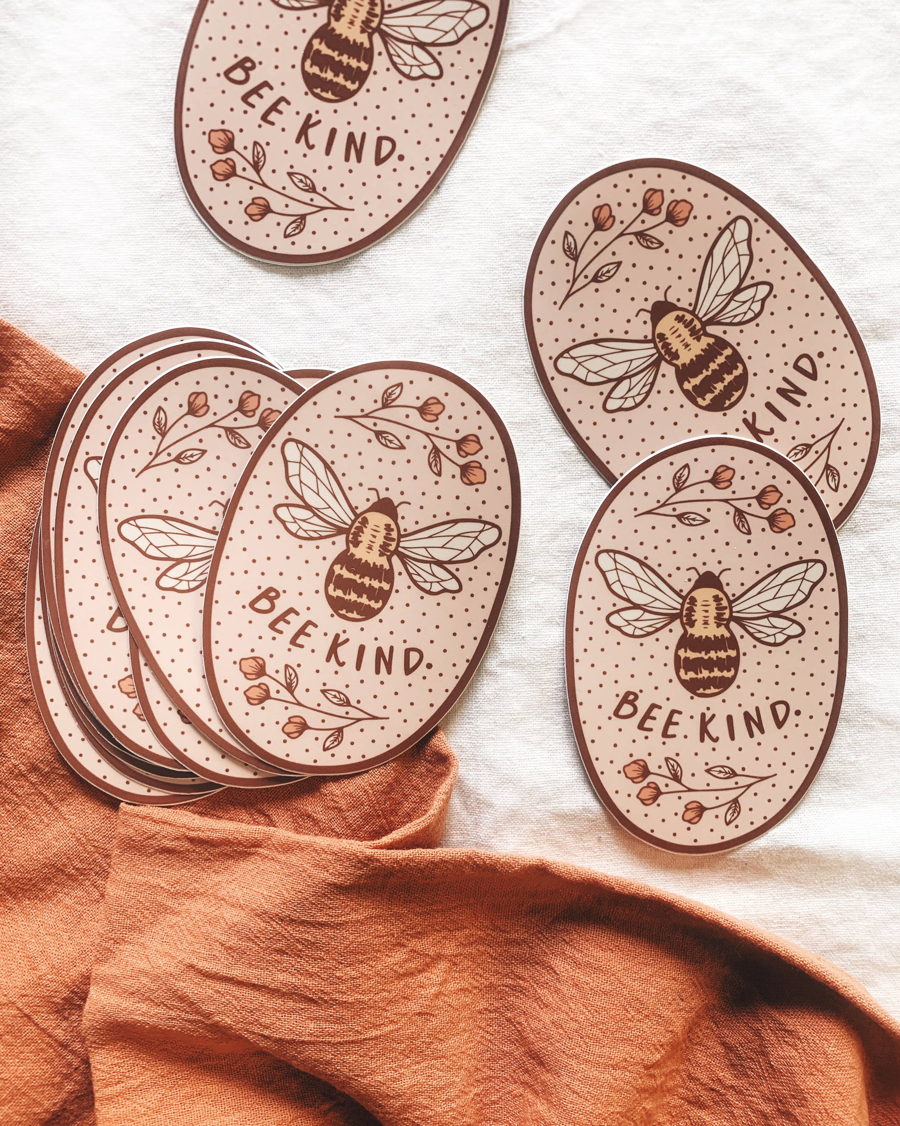 Flora West Design - Wholesale Sticker - Bee Kind vinyl sticker4