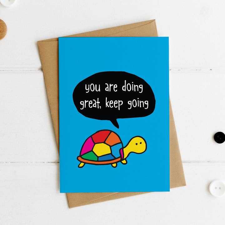 You are Doing Great Keep Going postcard for wholesale by Poppy Lane