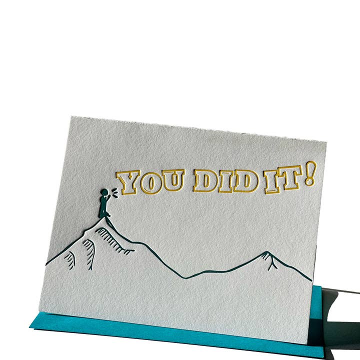 Você fez isso cartão tipográfico por atacado de Ice Pond Press