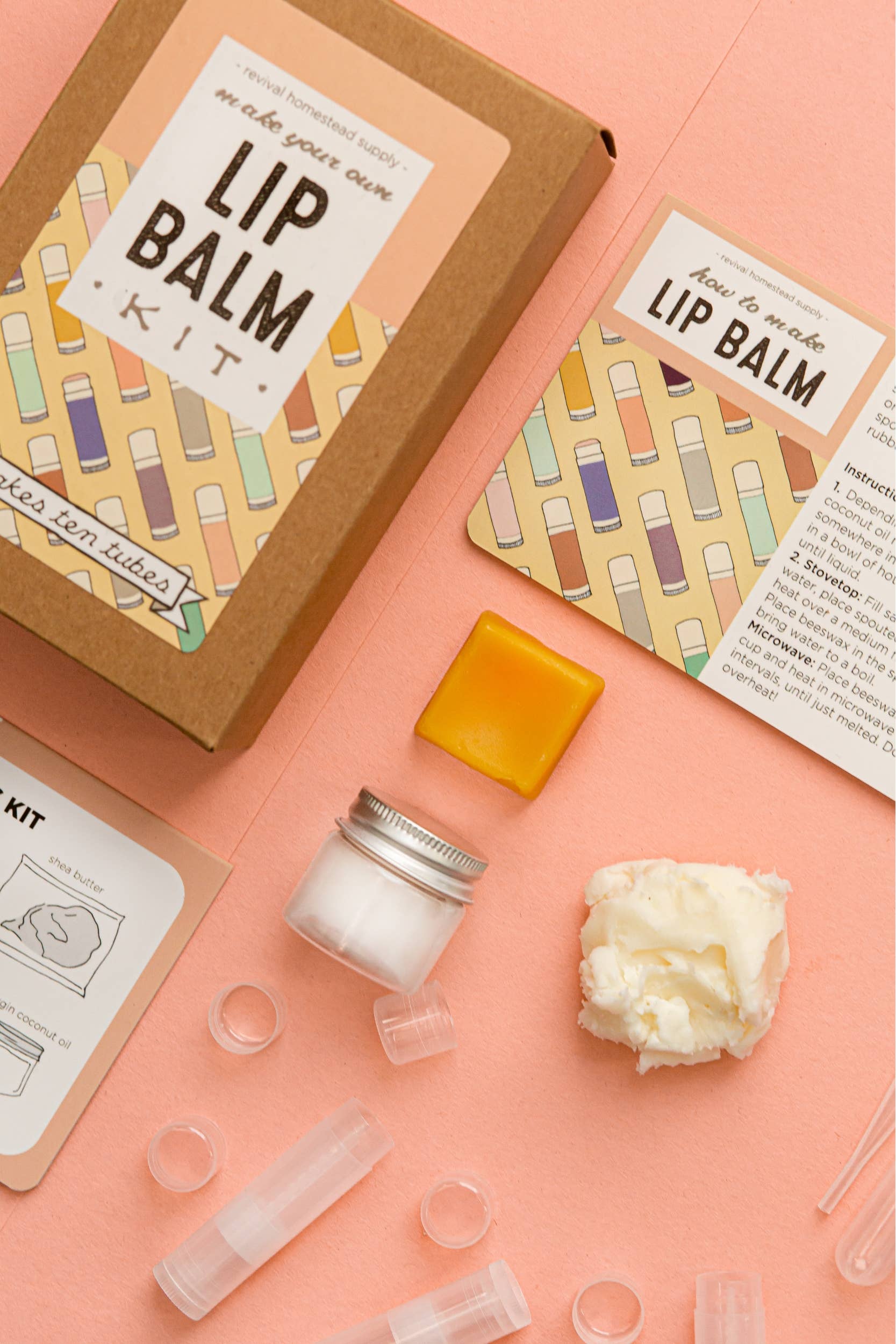 Revival Homestead Supply - Wholesale DIY Craft Kit - Lip Balm Kit, Make Your Own, DIY1