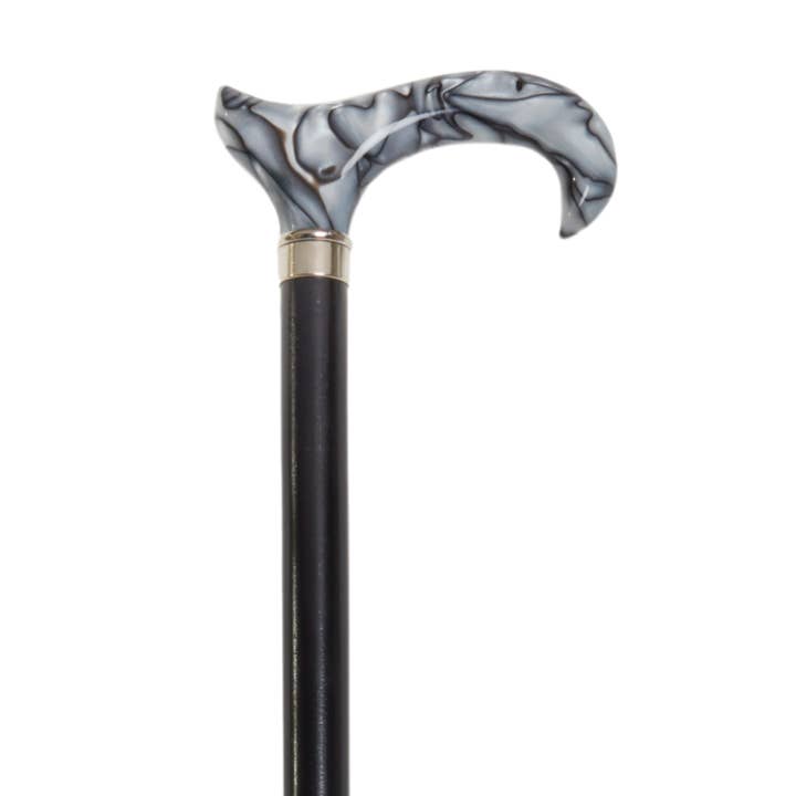 Derby de acrílico negro brillante para venta al por mayor de Harvy Canes