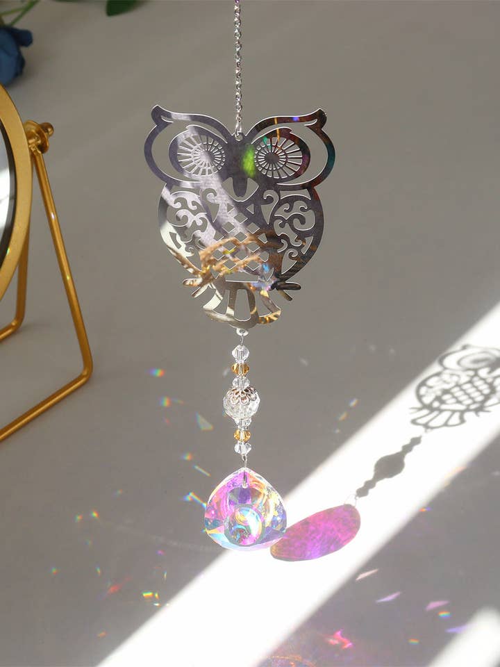3+ Metal Animal Crystal Suncatcher Hangings DPH1927 for wholesale by Dipped Shop