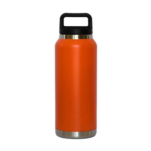 36 Oz Stainless Steel Twist-Off Cap Water Bottle - Orange for wholesale by Creative Gifts International Inc.