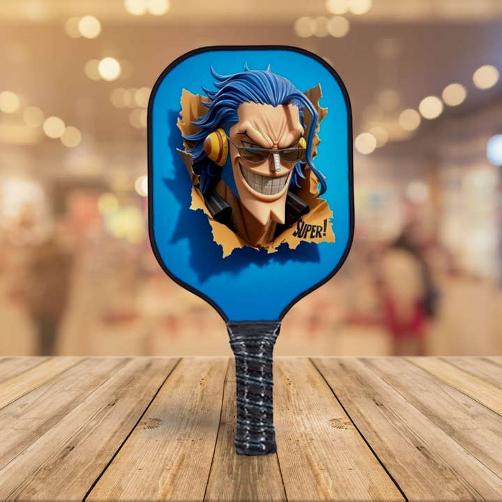 One Piece - Franky Breakout - Raquette de pickleball pour la vente par The Mad Pickler