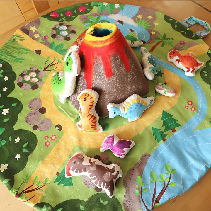 Kidifabrics – wholesale Craft sewing kit – The dinosaur carpet to sew5